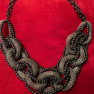 Pewter and Gunmetal Link necklace